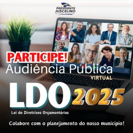 Audiência Pública Virtual - LDO 2025